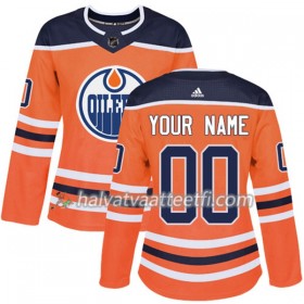 Naisten NHL Edmonton Oilers Custom Adidas 2017-2018 Oranssi Authentic